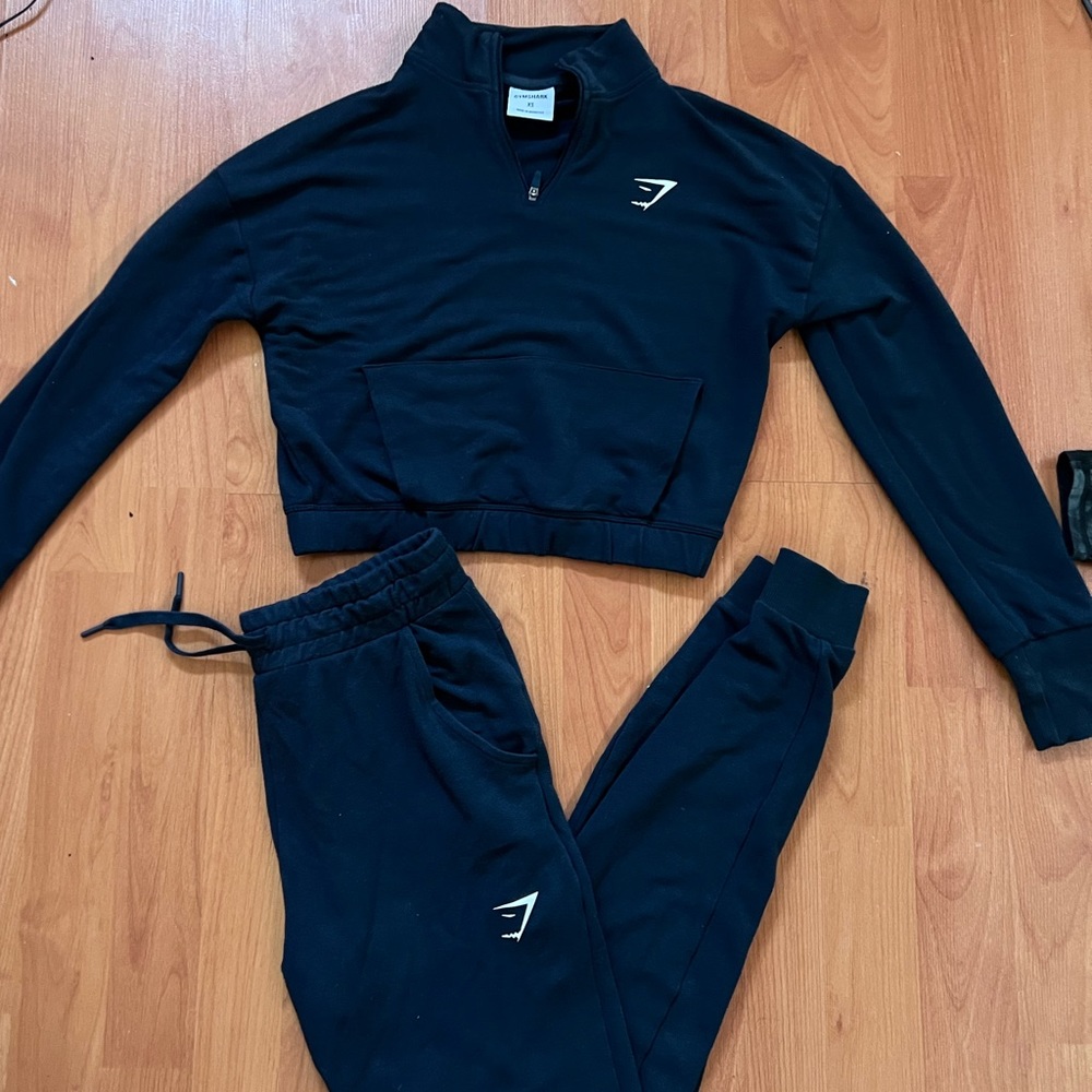 GymShark Pippa Training Jogger Set in Navy Blue